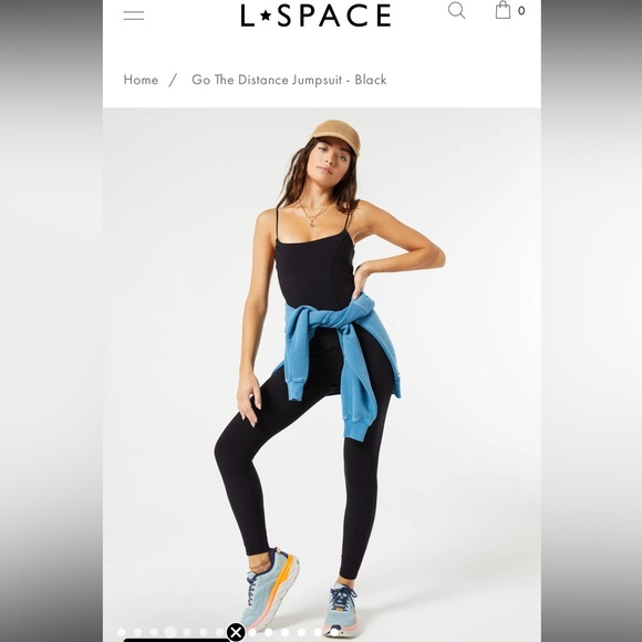 L*Space Go The Distance Jumpsuit Black size L- EUC - Picture 3 of 16